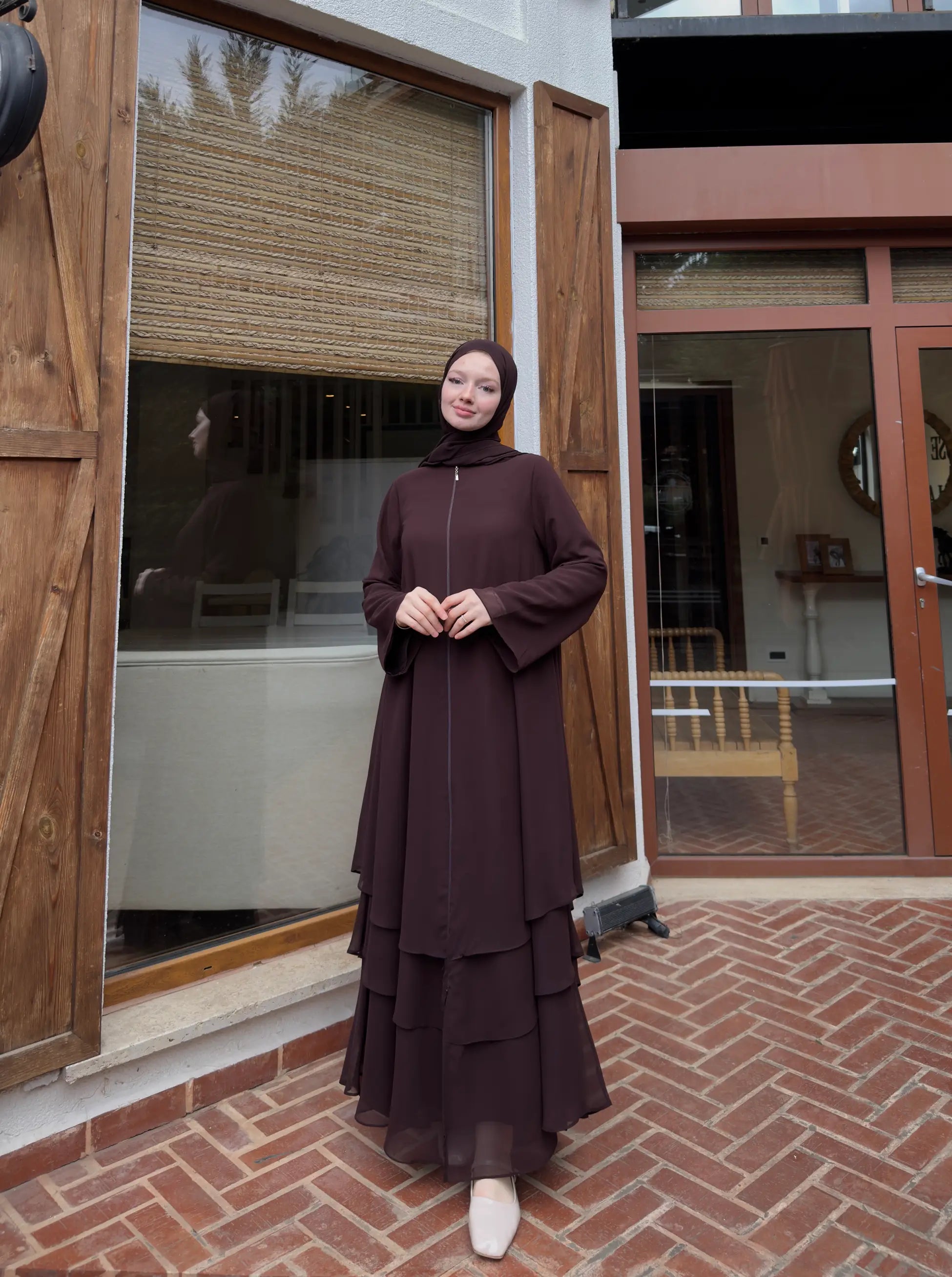 Chiffon Abaya + Umrah Shawl