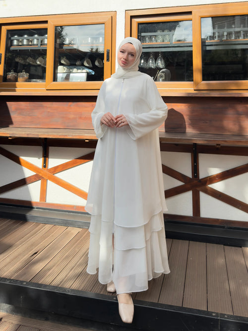 Chiffon Abaya + Umrah Shawl