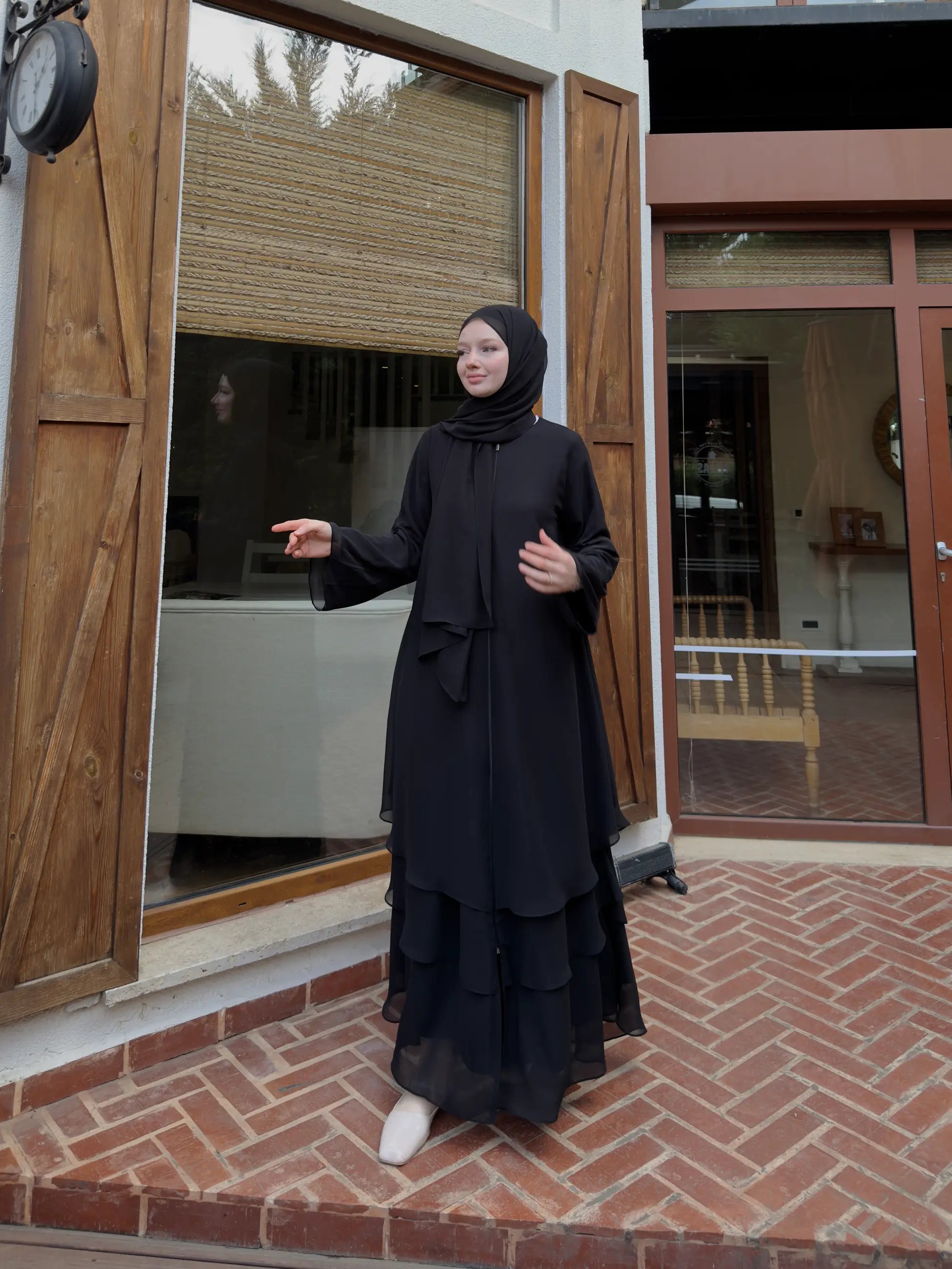 Chiffon Abaya + Umrah Shawl