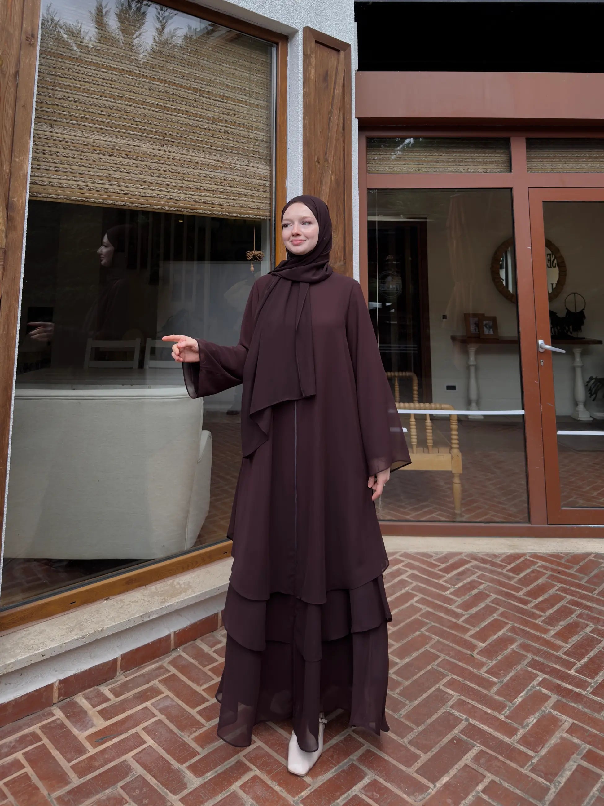 Chiffon Abaya + Umrah Shawl