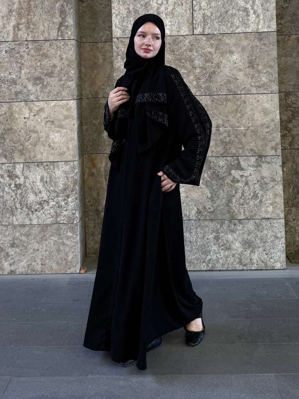 Lin Abaya + Shawl