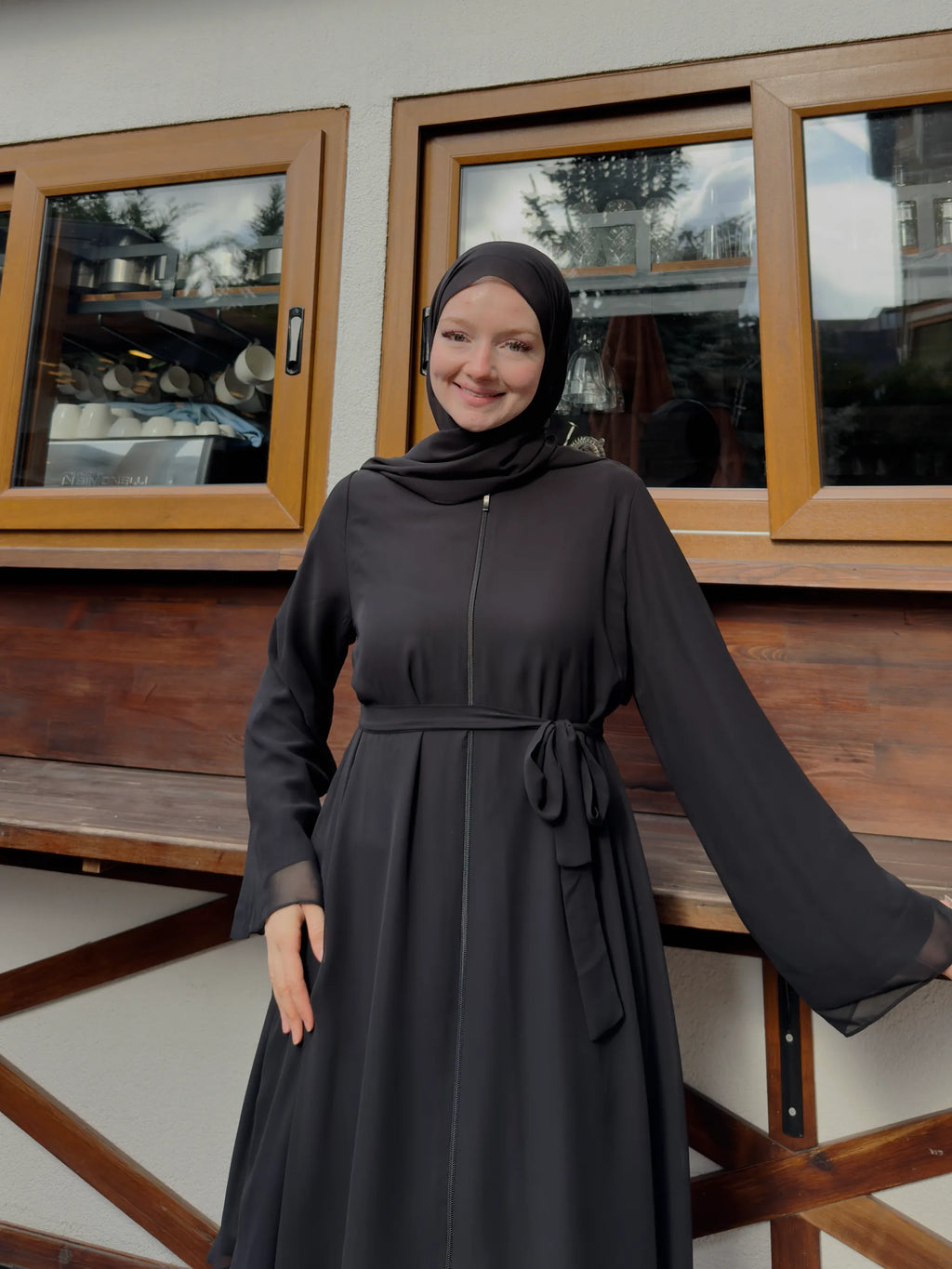 Chiffon Abaya + Umrah Shawl