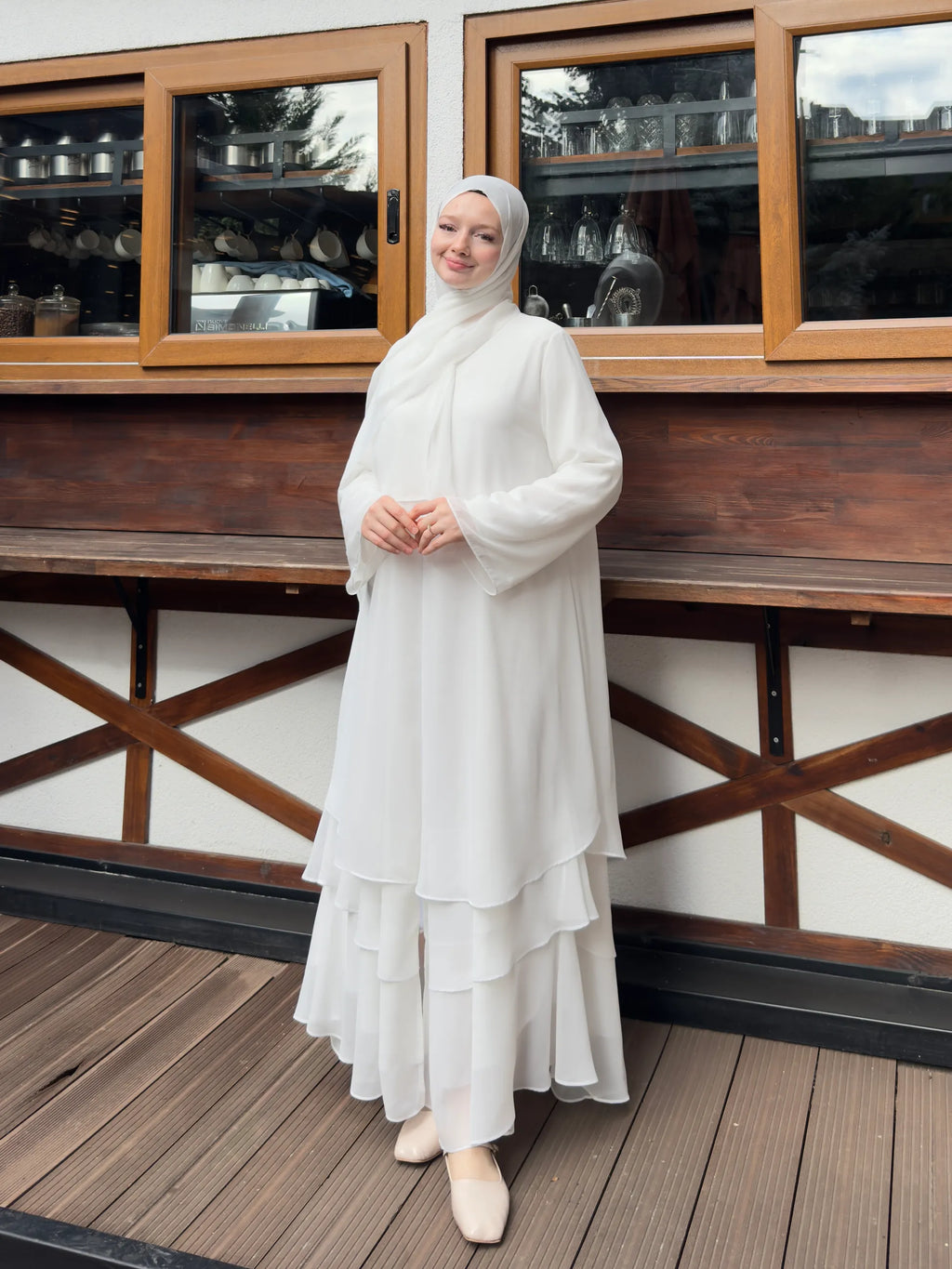 Chiffon Abaya + Umrah Shawl