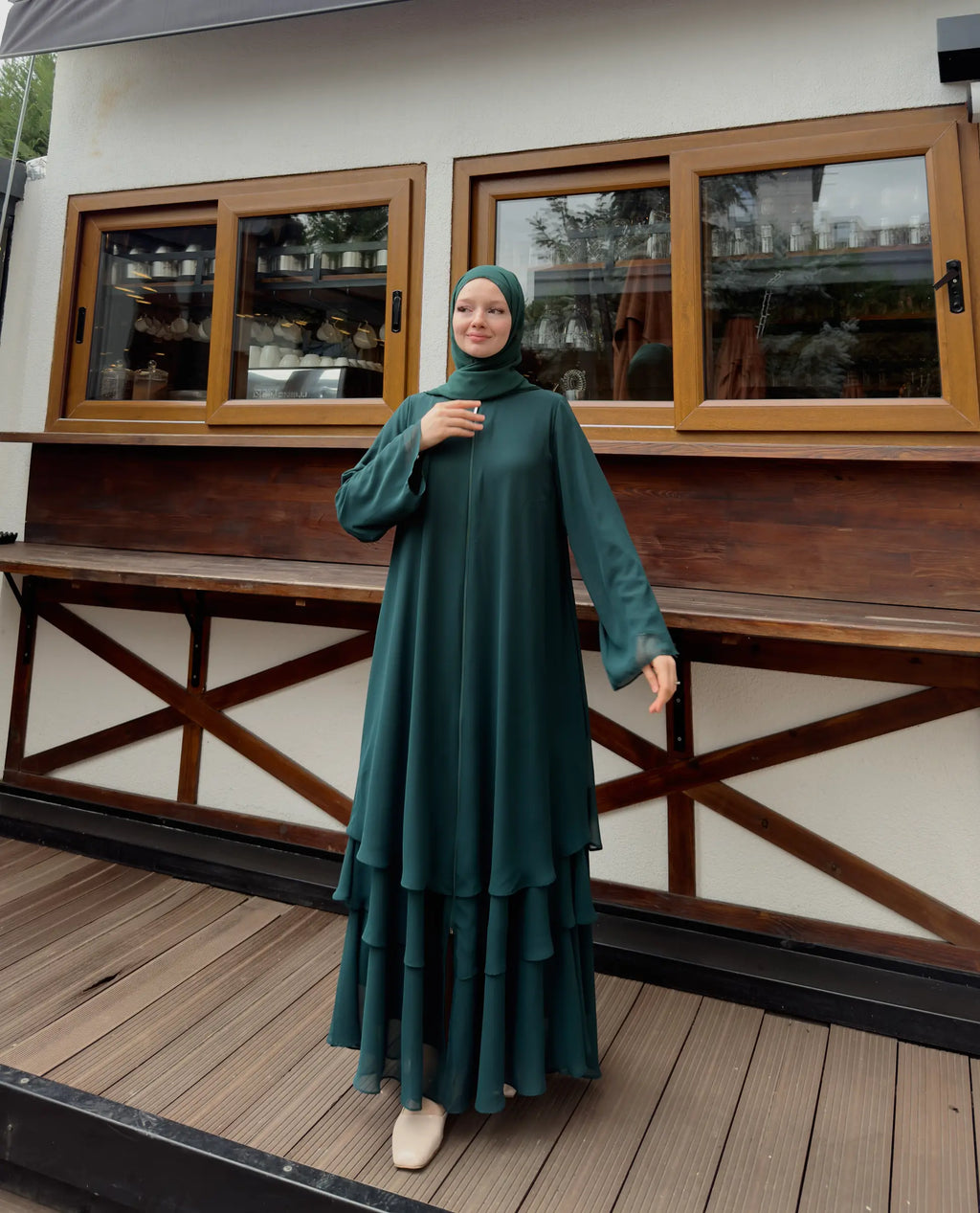 Chiffon Abaya + Umrah Shawl