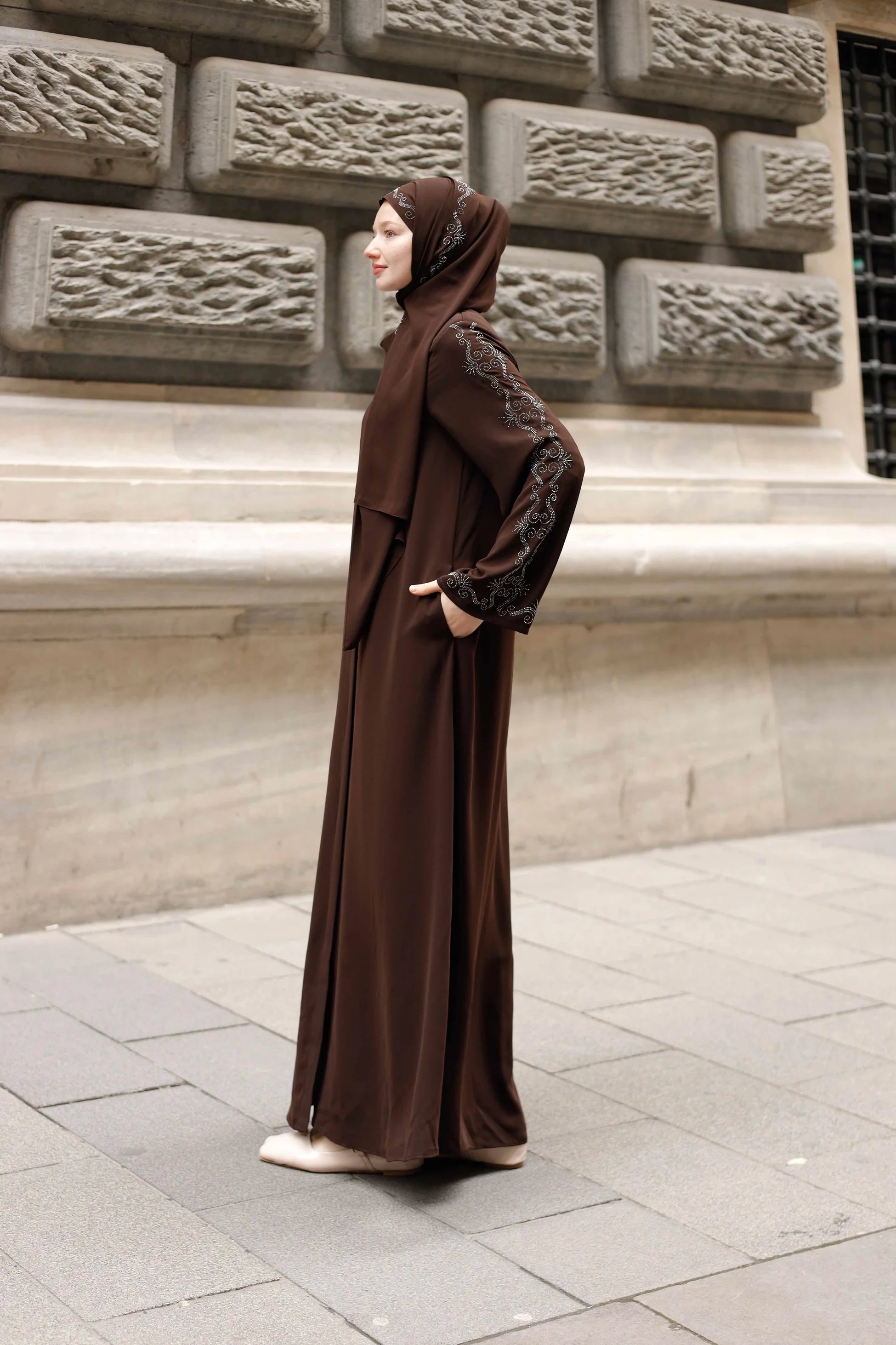 Rim Abaya + Shawl