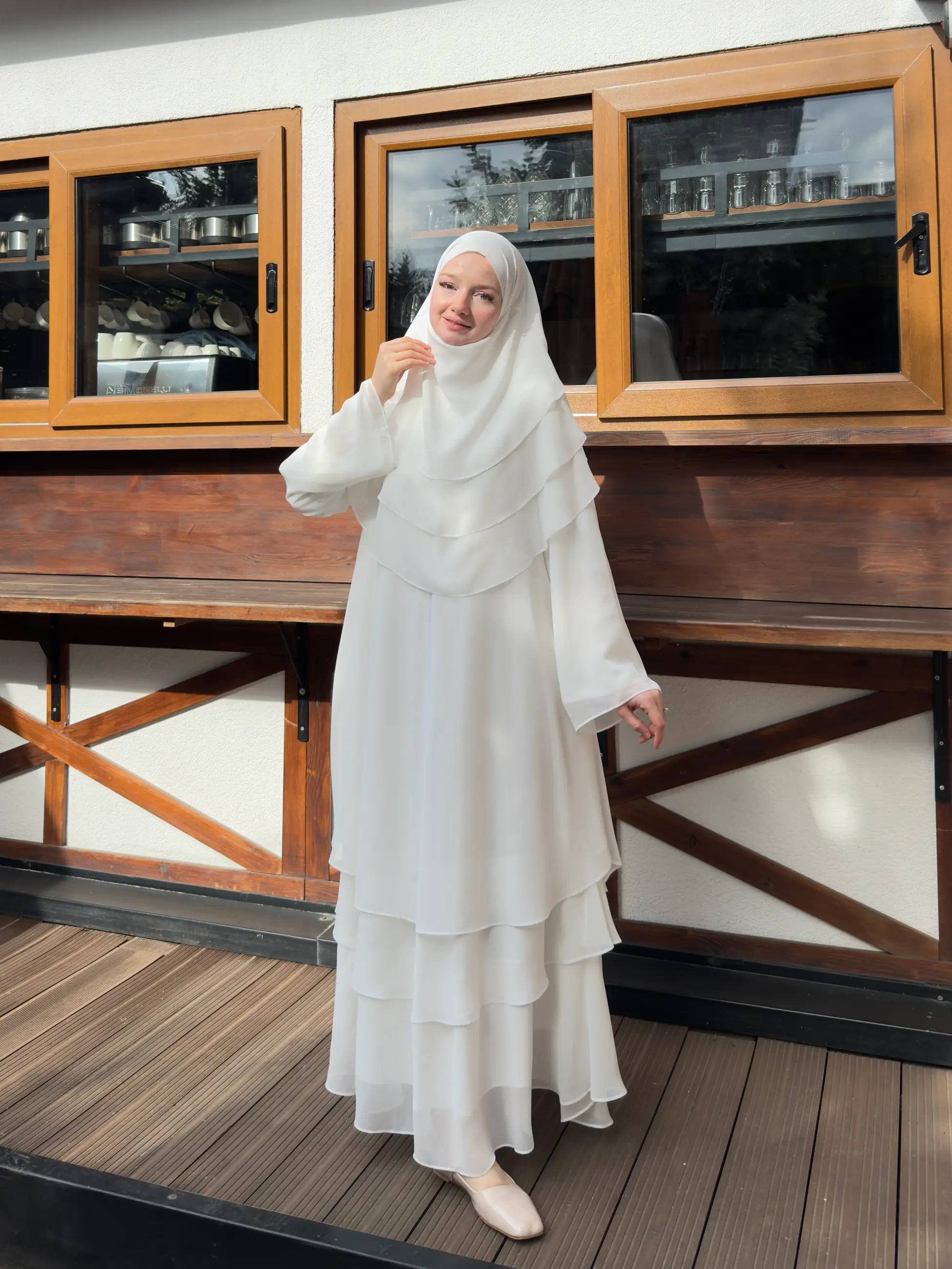Chiffon Set – White