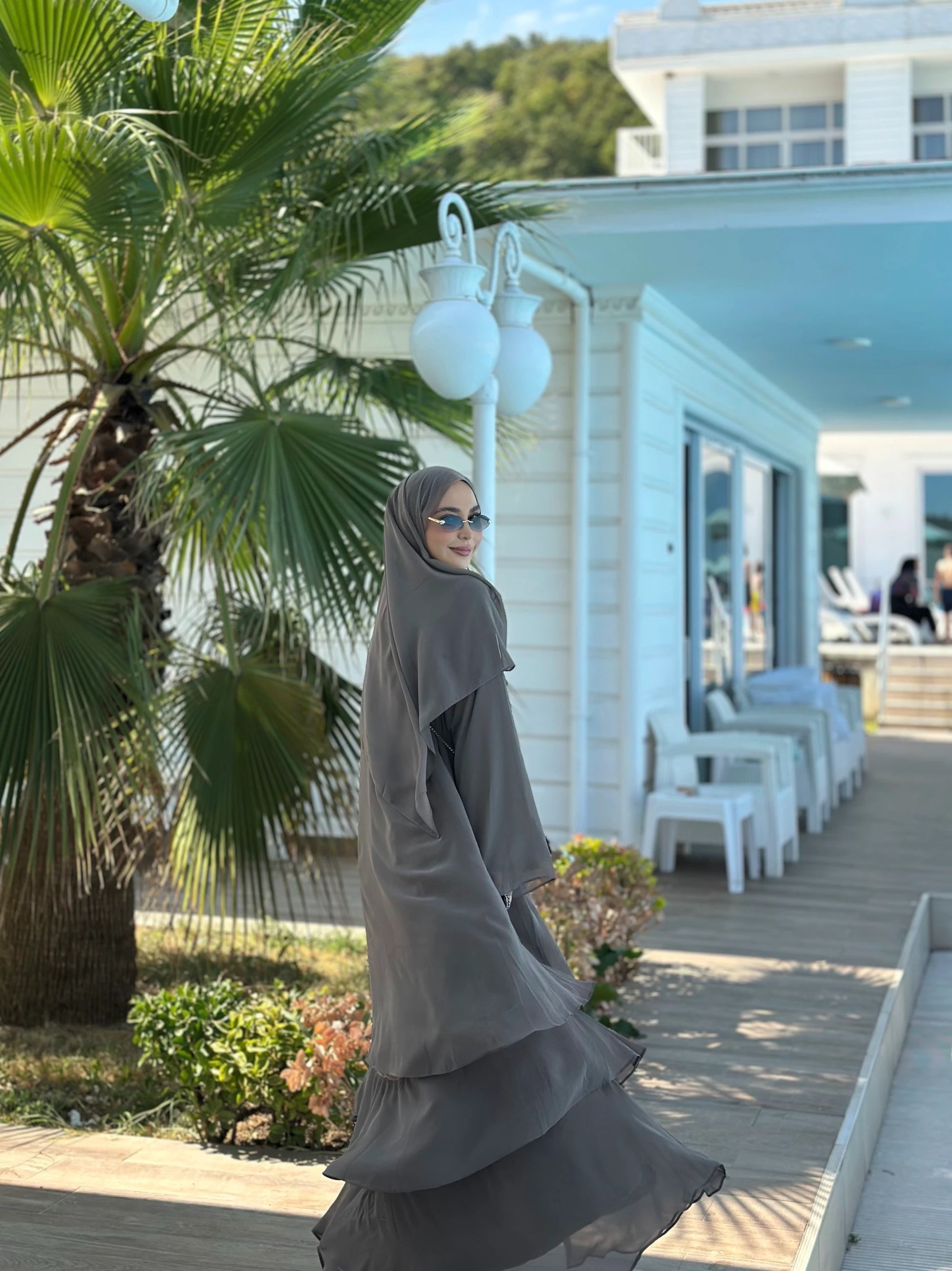 Chiffon Abaya + Umrah Shawl