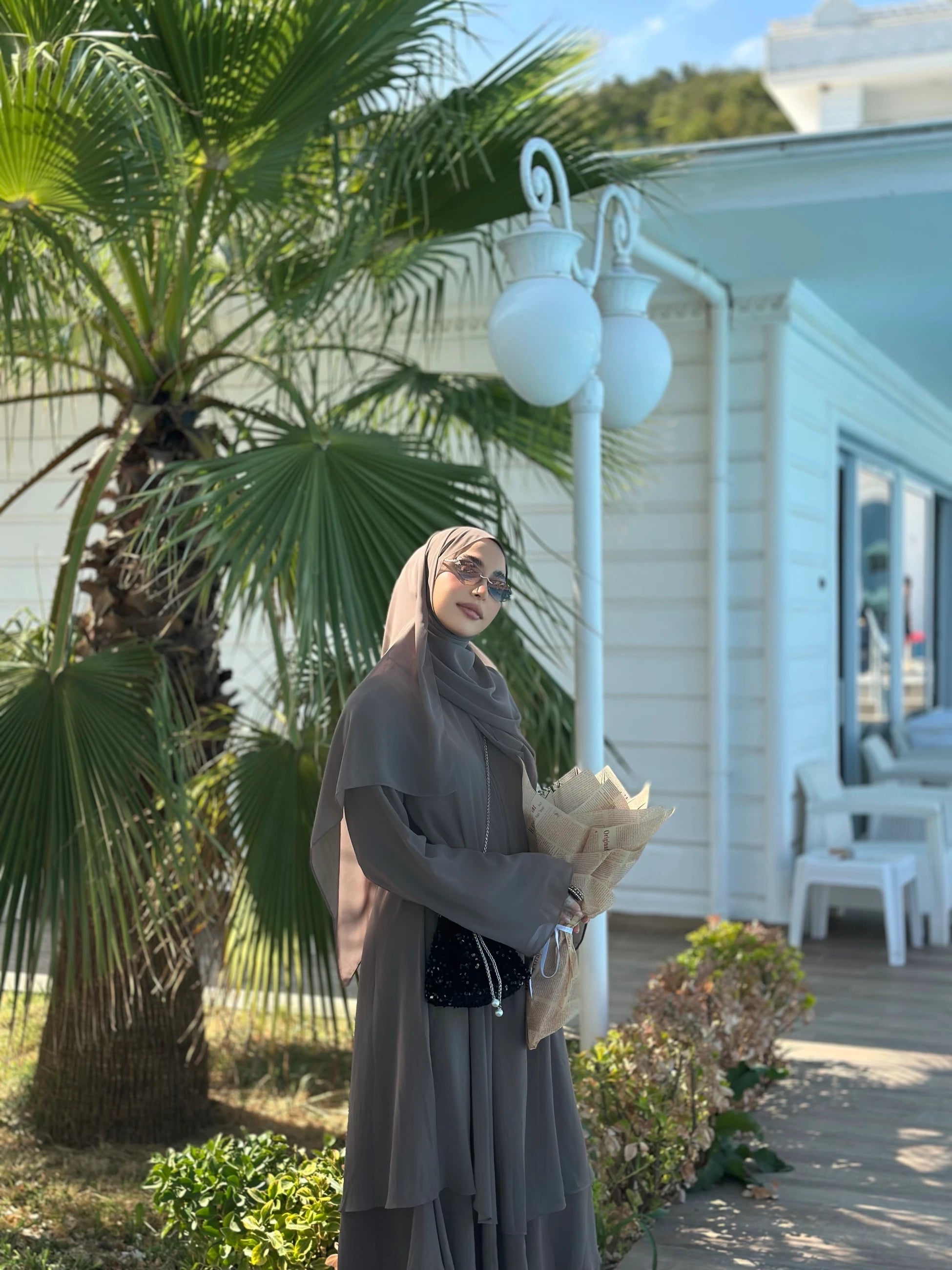 Chiffon Abaya + Umrah Shawl