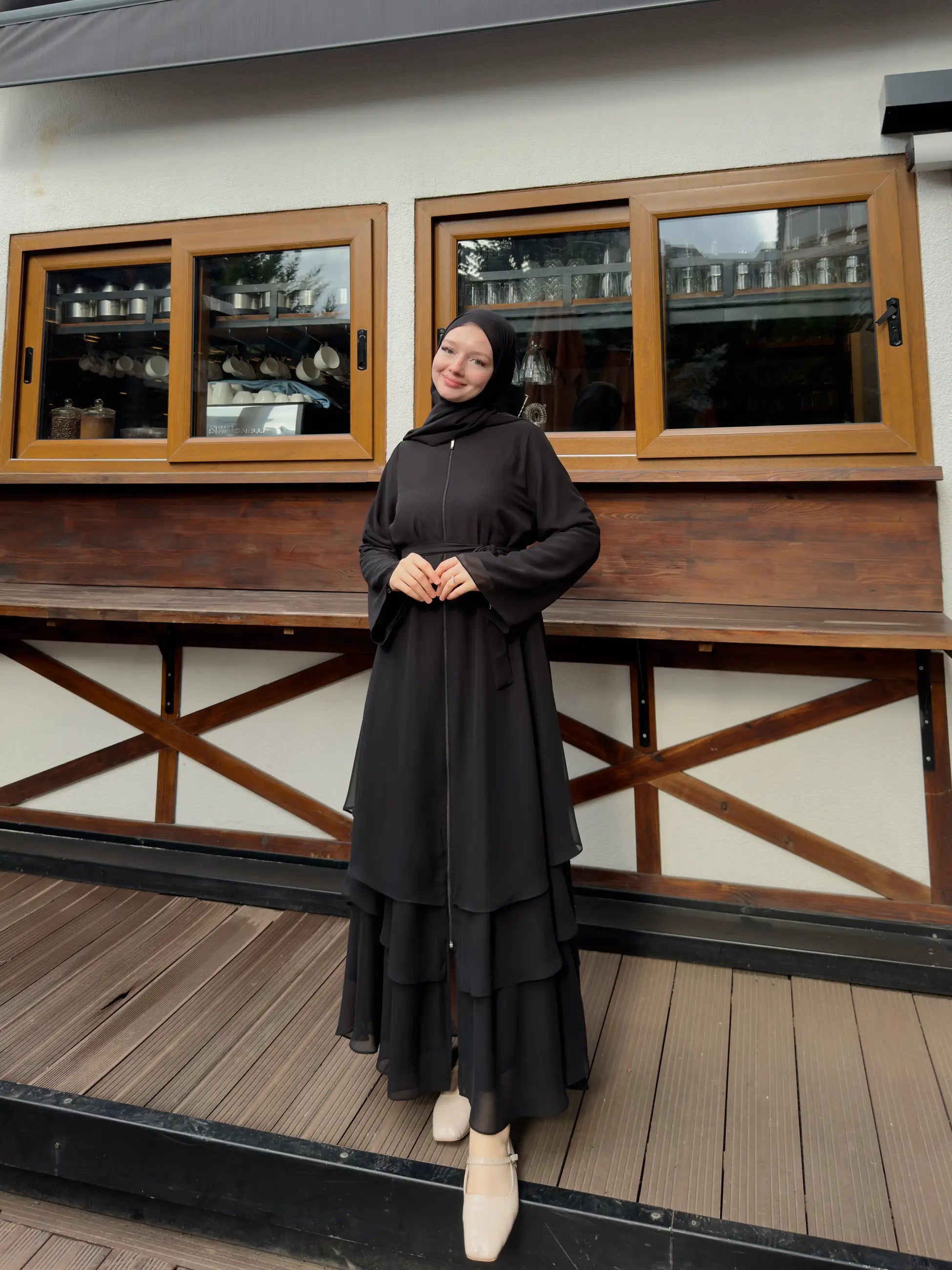 Chiffon Abaya + Umrah Shawl