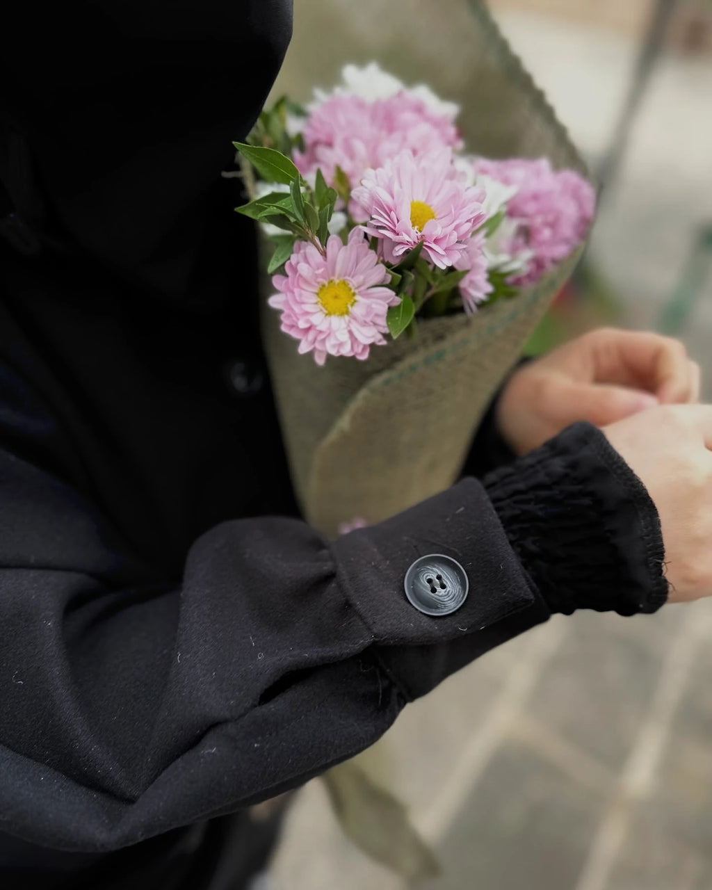 Poncho Coat – Black