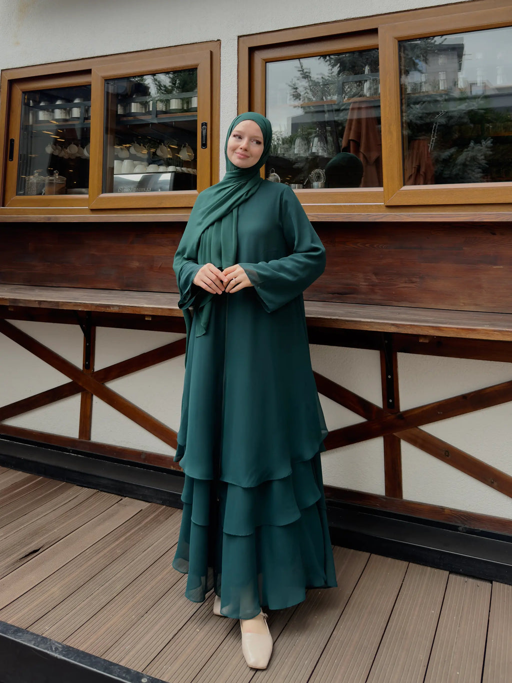 Chiffon Abaya + Umrah Shawl