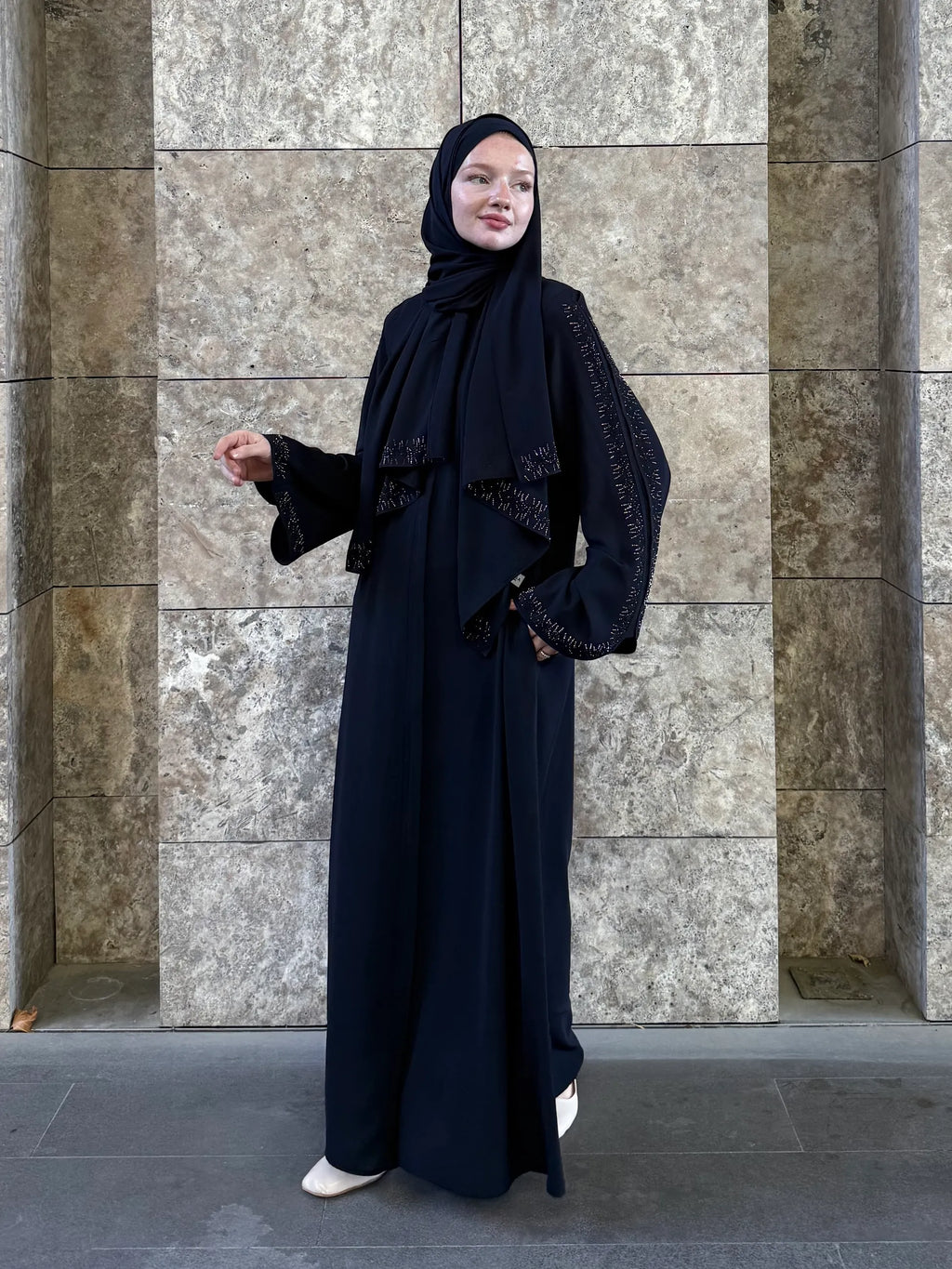Lin Abaya + Shawl