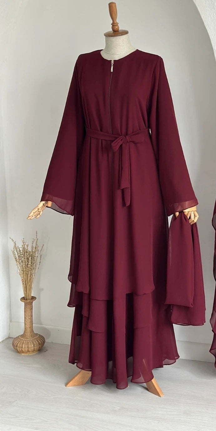 Chiffon Abaya + Umrah Shawl
