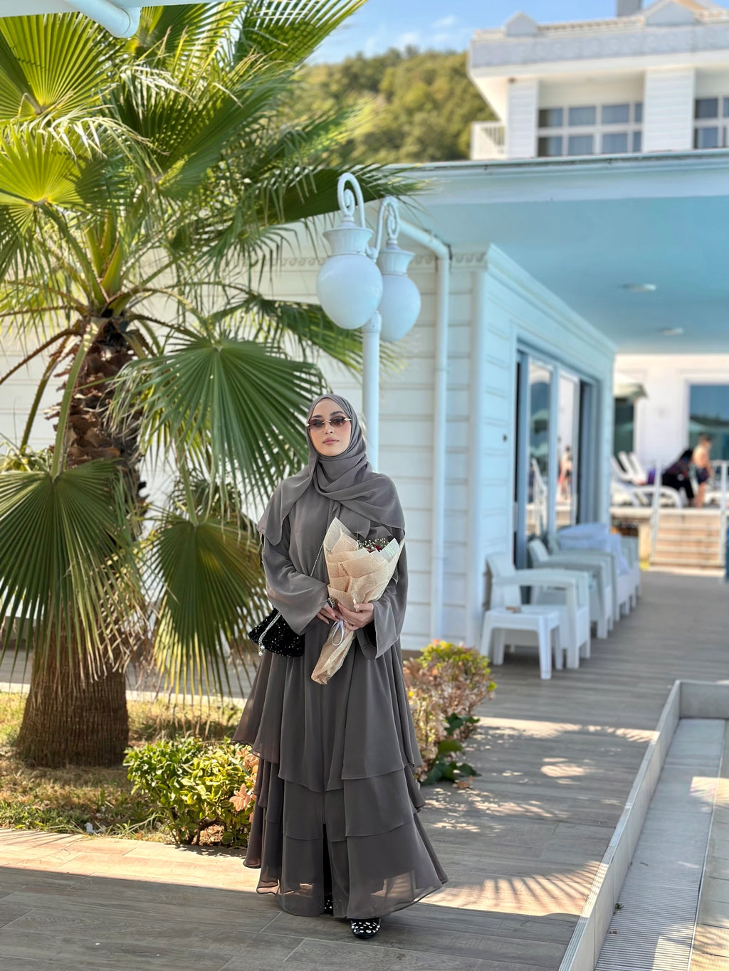 Chiffon Abaya + Umrah Shawl