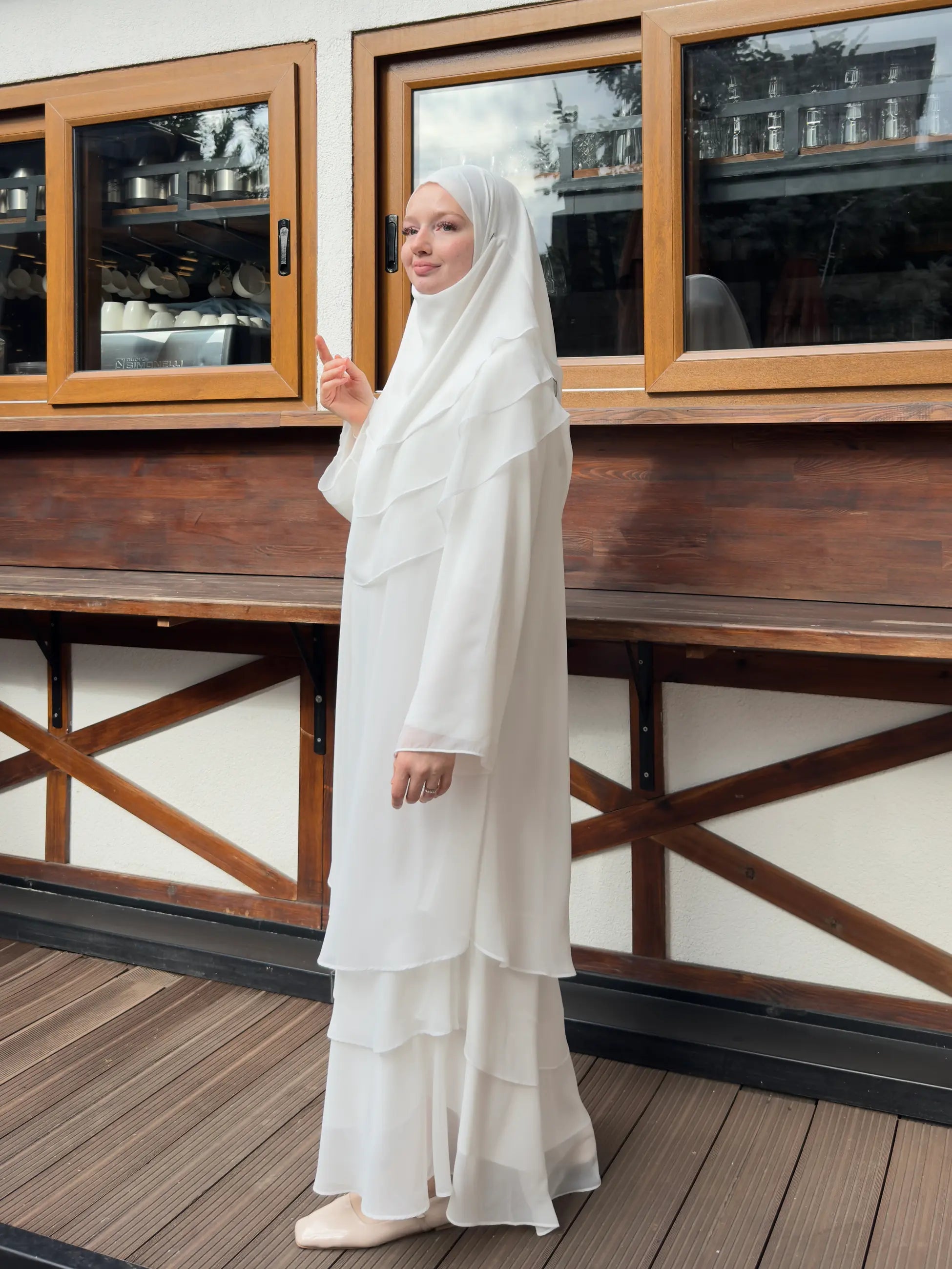 Chiffon Set – White
